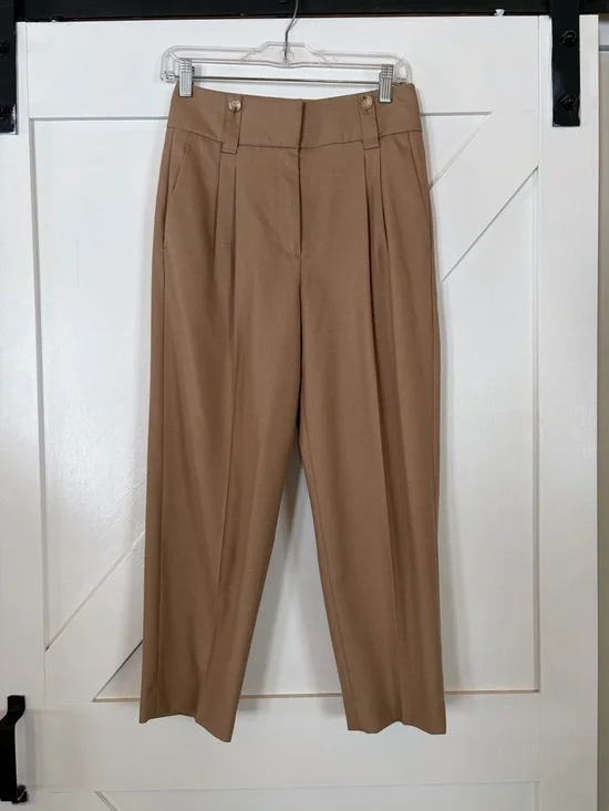 Reiss Esther Tapered Cropped Trousers - Picture 3 of 14